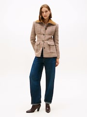 Tommy Hilfiger Blue Mid Rise Relaxed Barrel Leg Jeans - Image 2 of 5