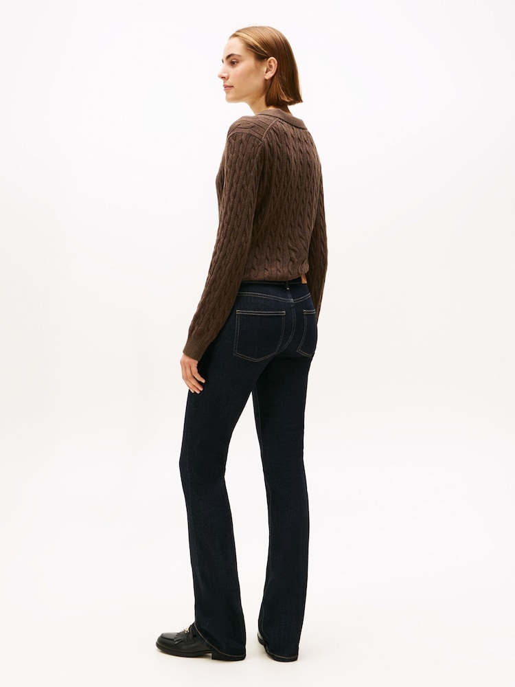 Tommy Hilfiger Black Mid Rise Bootcut Jeans - Image 2 of 5 Tommy Hilfiger Black Mid Rise Bootcut Jeans - Image 2 of 5