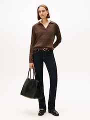 Tommy Hilfiger Black Mid Rise Bootcut Jeans - Image 3 of 5
