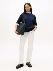 Tommy Hilfiger Fine Cable Knit Crew Neck Jumper - Imagem 3 de 5
