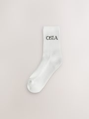 OSIA Black/White Socks 2 Pack - Image 5 of 7