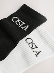 OSIA Black/White Socks 2 Pack - Image 7 of 7
