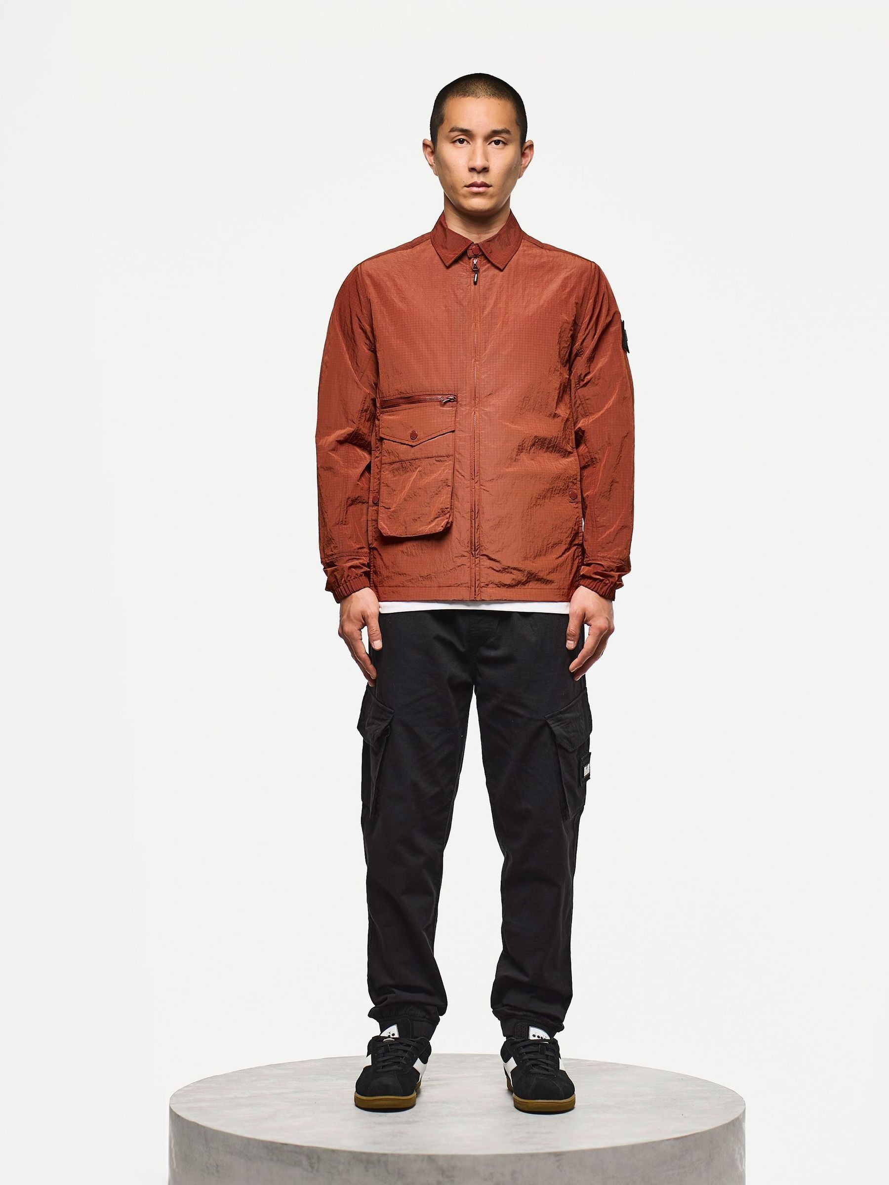 Buy Weekend Offender Red Vinnie Classic Pocket Overshirt from Next USA