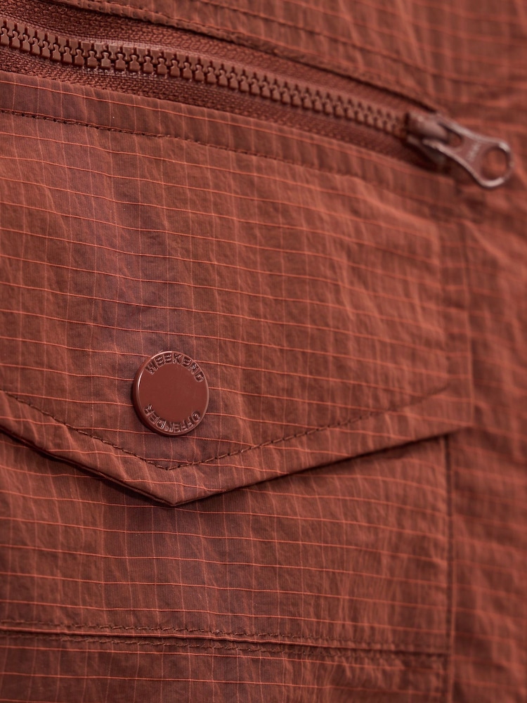 Weekend Offender Red Vinnie Classic Pocket Overshirt - Image 6 of 6 Weekend Offender Red Vinnie Classic Pocket Overshirt - Image 6 of 6