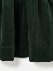 Oliver Bonas Green Corduroy Embroidered Sleeve V-Neck Mini Dress - Image 5 of 5