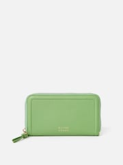 Oliver Bonas Green Zip Around Purse - Image 1 of 6