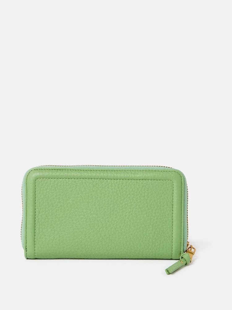 Oliver Bonas Green Zip Around Purse - Image 2 of 6 Oliver Bonas Green Zip Around Purse - Image 2 of 6