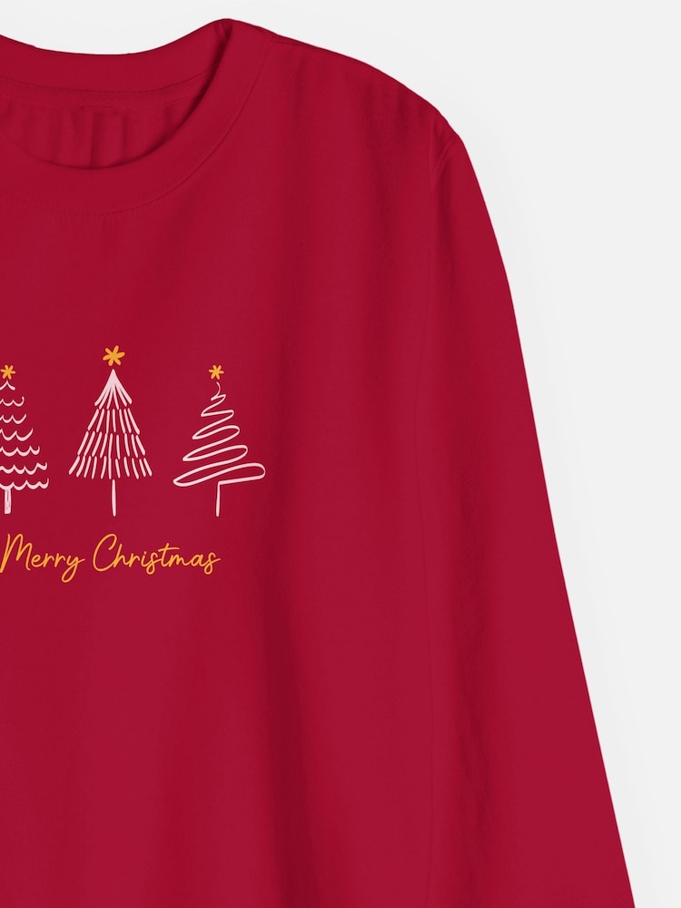 Personalised Unisex Christmas Tree Sweatshirt by Stitch Style - Image 3 of 3 Personalised Unisex Christmas Tree Sweatshirt by Stitch Style - Image 3 of 3