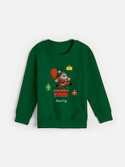 Personalised Kids Christmas Jumper by Stitchstyle - Image 1 of 4