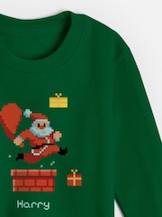 Personalised Kids Christmas Jumper by Stitchstyle - Image 3 of 4