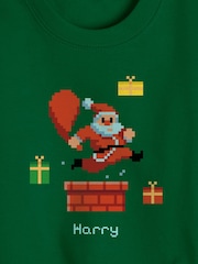 Personalised Kids Christmas Jumper by Stitchstyle - Image 4 of 4