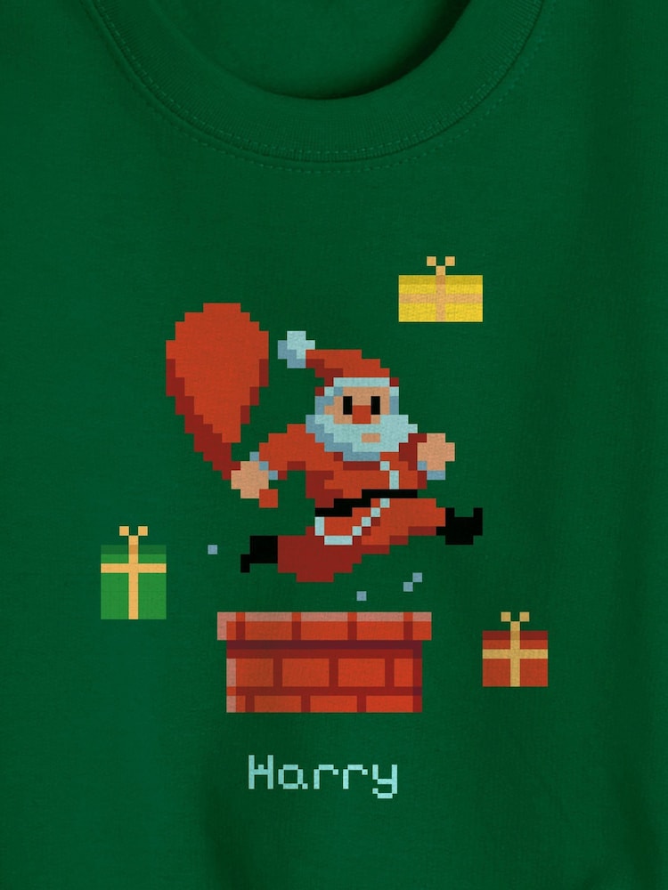 Personalised Kids Christmas Jumper by Stitchstyle - Image 4 of 4 Personalised Kids Christmas Jumper by Stitchstyle - Image 4 of 4