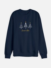 Personalised Unisex Christmas Tree Sweatshirt by Stitch Style - Image 1 of 4