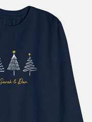 Personalised Unisex Christmas Tree Sweatshirt by Stitch Style - Image 4 of 4
