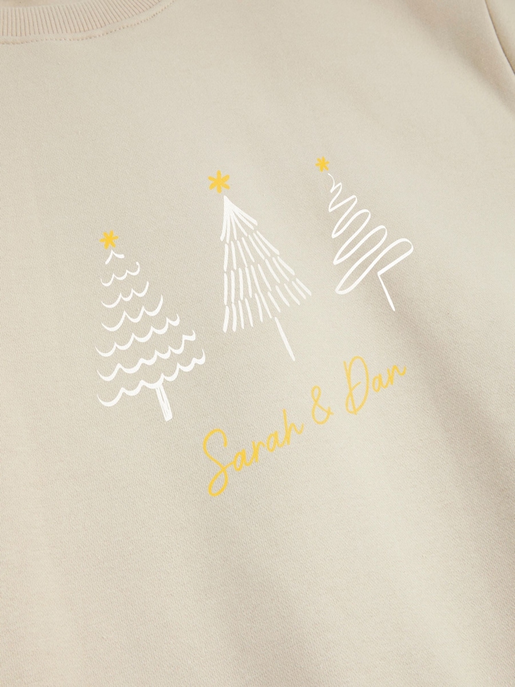 Personalised Unisex Christmas Tree Sweatshirt by Stitch Style - Image 5 of 5