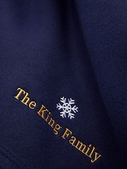 Personalised Christmas Fleece Blanket by Stitch Style - Image 2 of 4