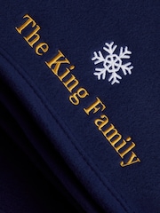 Personalised Christmas Fleece Blanket by Stitch Style - Image 3 of 4