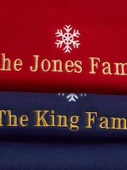 Personalised Christmas Fleece Blanket by Stitch Style - Image 4 of 4