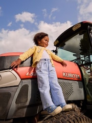 JoJo Maman Bébé Embroidered Seersucker Trousers - Imaginea 1 din 5