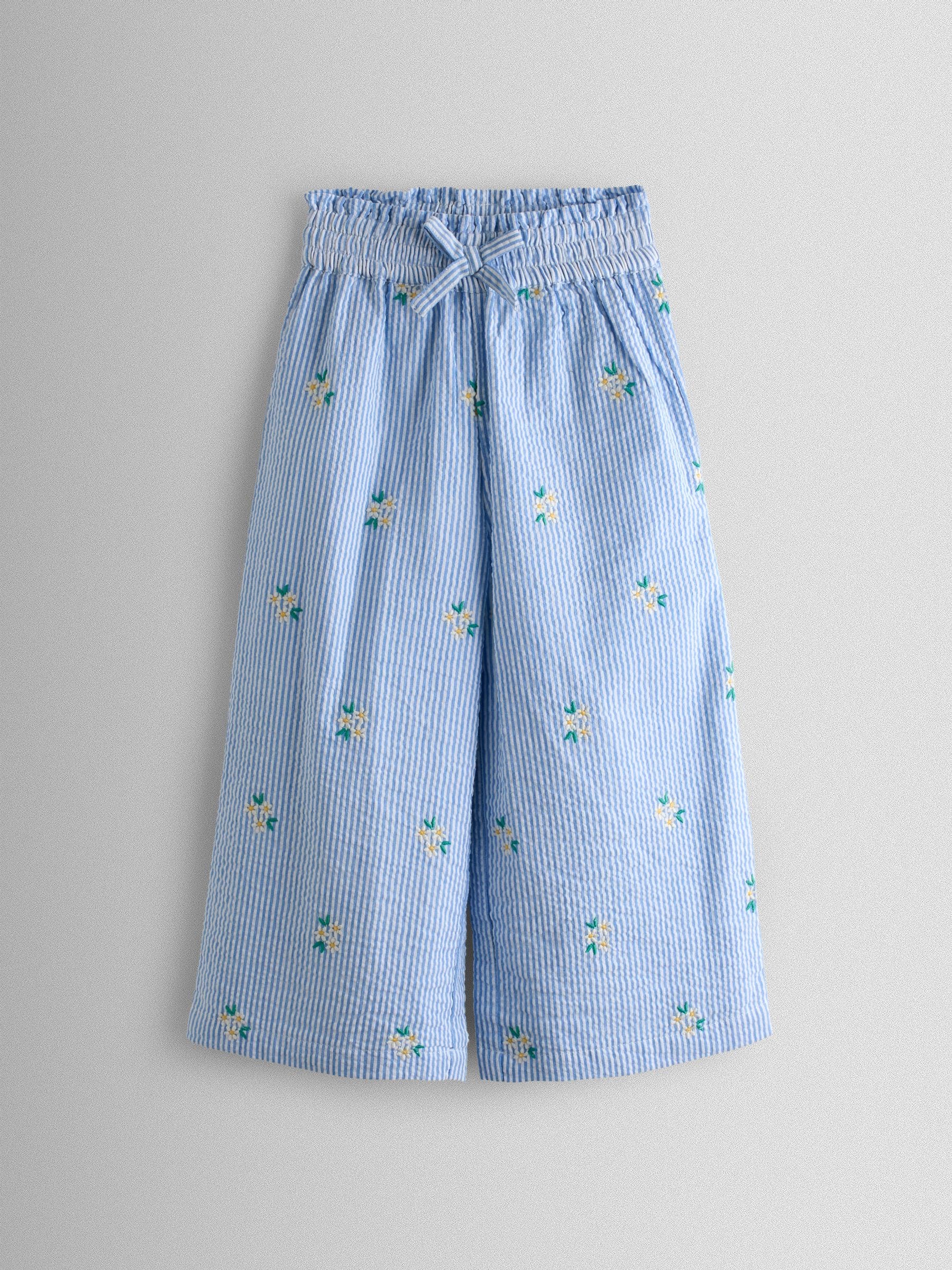 Next：日本 JoJo Maman Bébé 刺繍入り シアサッカー パンツ from Next