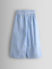 JoJo Maman Bébé Embroidered Seersucker Trousers - Imaginea 3 din 5