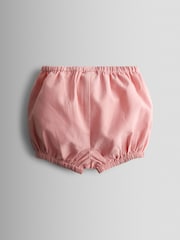 JoJo Maman Bébé Pink Broderie Dress, Bloomers & Headband Set - Image 5 of 7