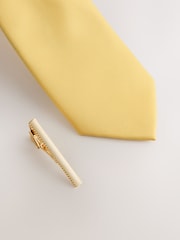 Yellow/Blue Tie and Pocket Square Set - Image 2 of 4