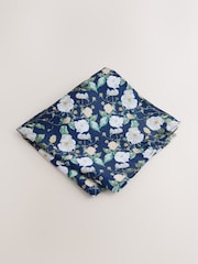 Yellow/Blue Tie and Pocket Square Set - Image 4 of 4