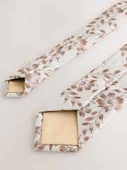 Neutral Tie and Pocket Square Set - Image 3 of 4