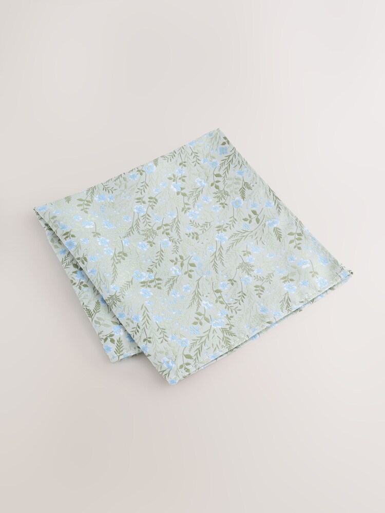 Light Green Tie and Pocket Square Set - Image 4 of 4