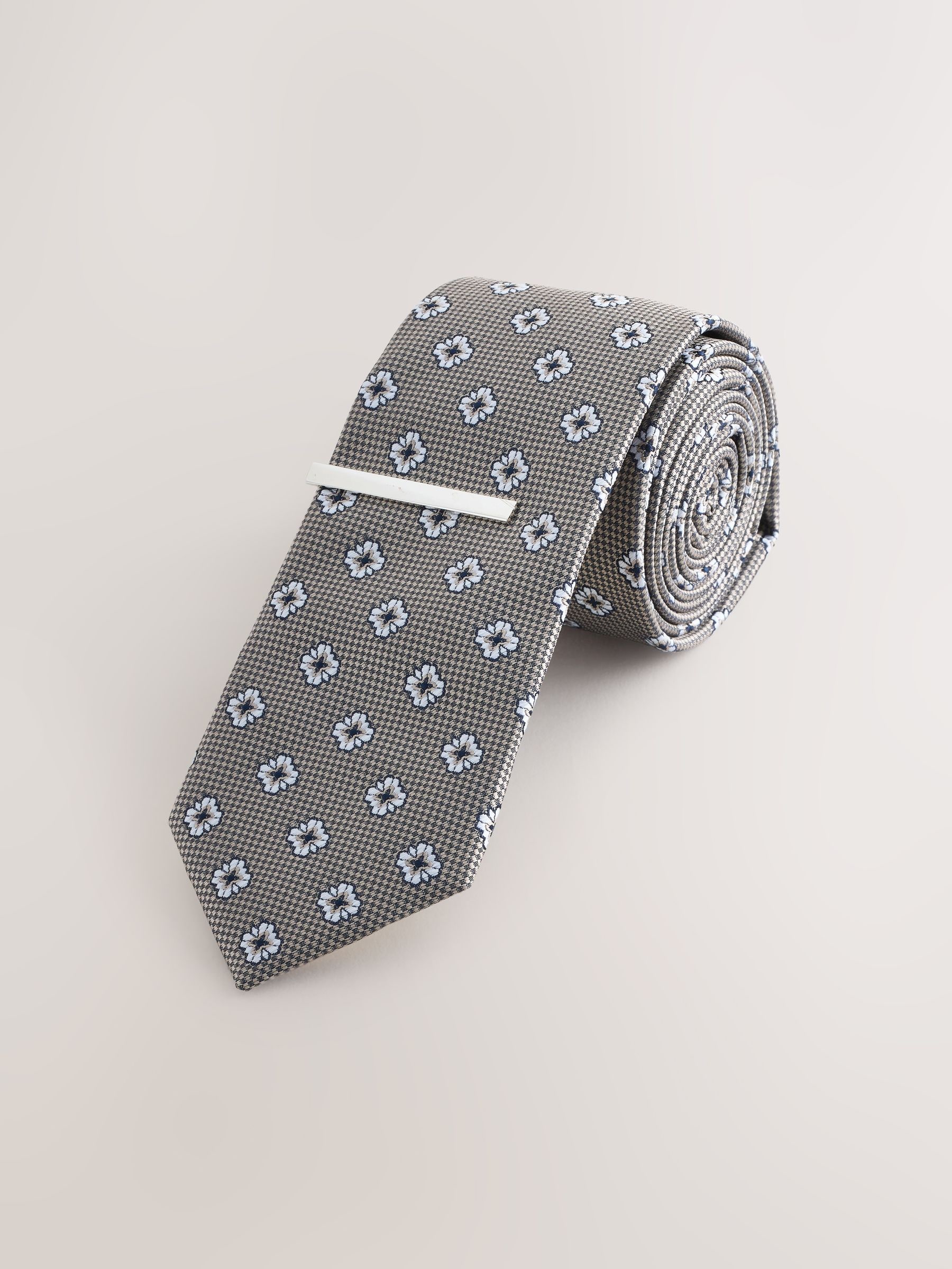 ネクタイ Linnen Cotton Random Spot Tie Buy Neutral Pattern Tie from Next Romania