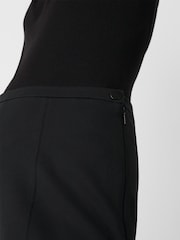 Whistles Black Ponte Wide Leg Trousers - Image 4 of 5