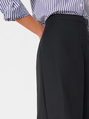 Whistles Black Side Pleat Tapered Trousers - Image 4 of 4