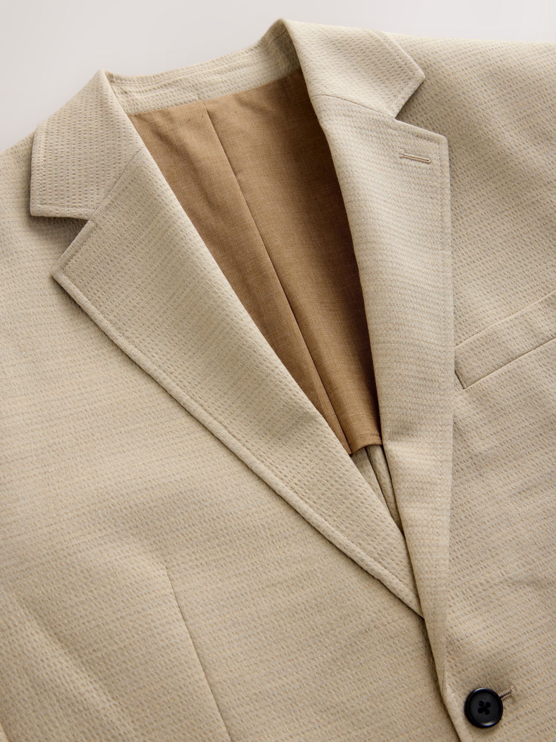 Buy Stone Relaxed Fit Seersucker Texture Suit Jacket from Next USA