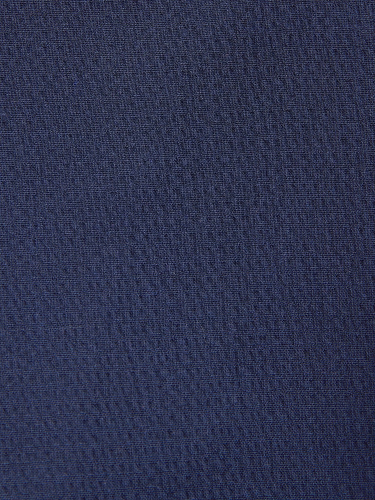 Navy Relaxed Fit Seersucker Texture Suit Jacket - Image 13 of 13