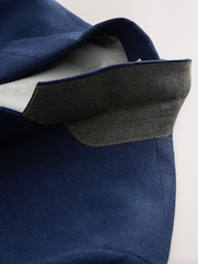 أزرق داكن - سترة بدلة من مزيج الكتان بنسيج محكم من N. Premium - صورة 10 من 13