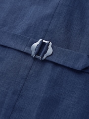 Navy N.Premium Linen Blend Texture Suit Waistcoat - Image 7 of 8
