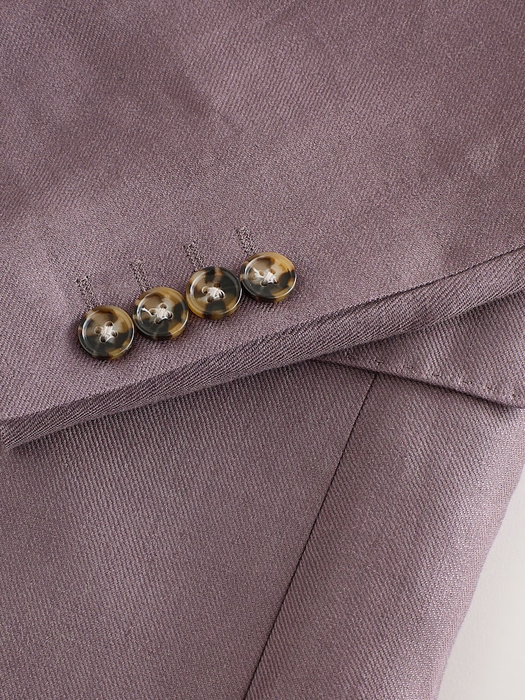 Mauve Purple N.Premium Tailored Fit 100% Linen Suit Jacket - Image 14 of 14 Mauve Purple N.Premium Tailored Fit 100% Linen Suit Jacket - Image 14 of 14