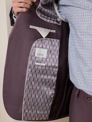 Violeta violeta - N.Premium Tailored Fit 100% Linen Suit Jacket - Attēls 7 no 8