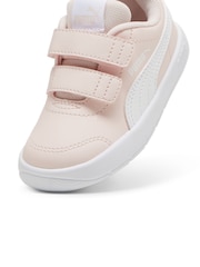 Puma Pink Courtflex V3 Baby Unisex Sneakers - Image 5 of 6