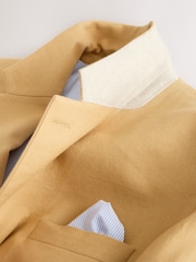 Желтый - N. Premium Tailored Fit Linen Cotton Suit Jacket - Изображение 11 13