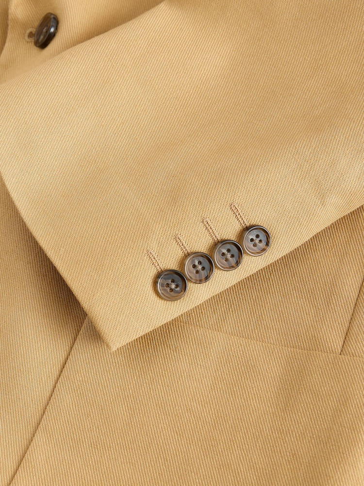 Желтый - N. Premium Tailored Fit Linen Cotton Suit Jacket - Изображение 13 13