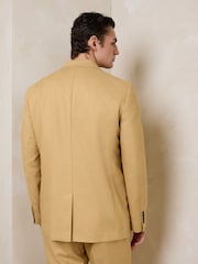 Желтый - N. Premium Tailored Fit Linen Cotton Suit Jacket - Изображение 3 13