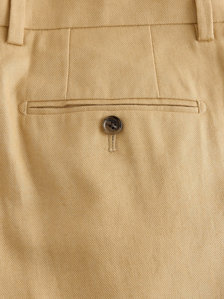 Желтый - N.Premium Tailored Fit Linen Cotton Suit Trousers - Изображение 10 10