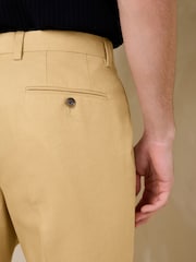 Желтый - N.Premium Tailored Fit Linen Cotton Suit Trousers - Изображение 3 10