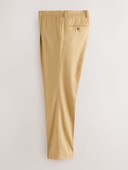 Желтый - N.Premium Tailored Fit Linen Cotton Suit Trousers - Изображение 7 10