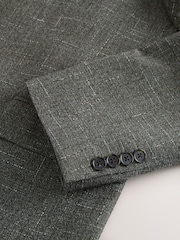 Green N. Premium Tailored Fit Wool Blend Textured Suit Jacket - Image 11 of 11