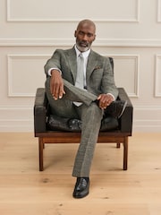 Green N. Premium Tailored Fit Wool Blend Textured Suit Jacket - Image 2 of 11