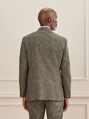 Green N. Premium Tailored Fit Wool Blend Textured Suit Jacket - Image 4 of 11