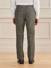 Green N. Premium Tailored Fit Wool Blend Textured Suit Trousers - Image 3 of 9